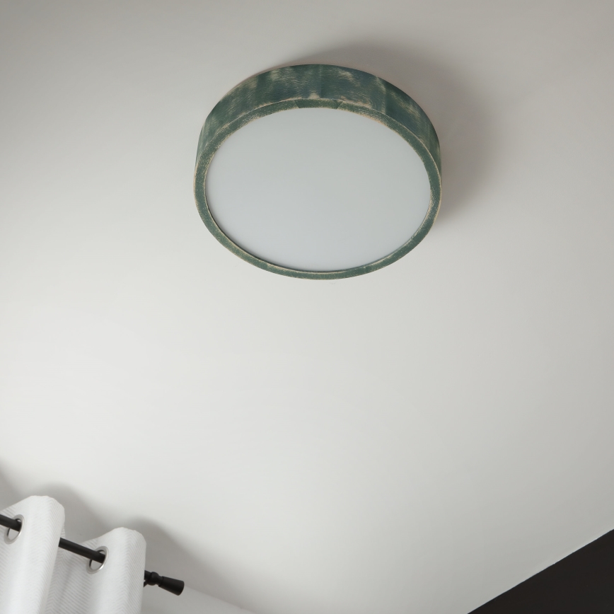 Brilagi - Luminária de teto PINO 2xE27/15W/230V pinho/verde Ø 37,5 cm