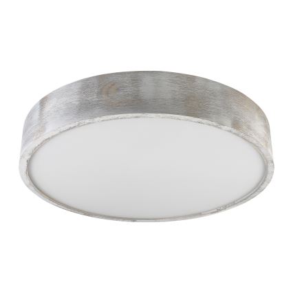 Brilagi - Luminária de teto PINO 3xE27/15W/230V, pinho/prateada Ø 47,5 cm