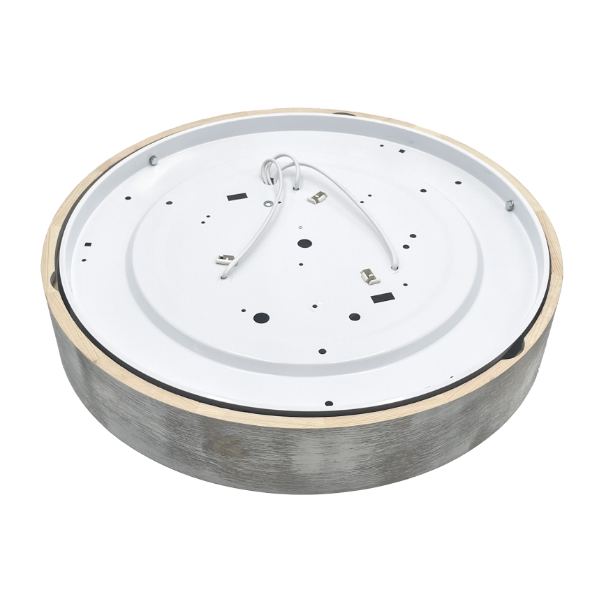 Brilagi - Luminária de teto PINO 3xE27/15W/230V, pinho/prateada Ø 47,5 cm