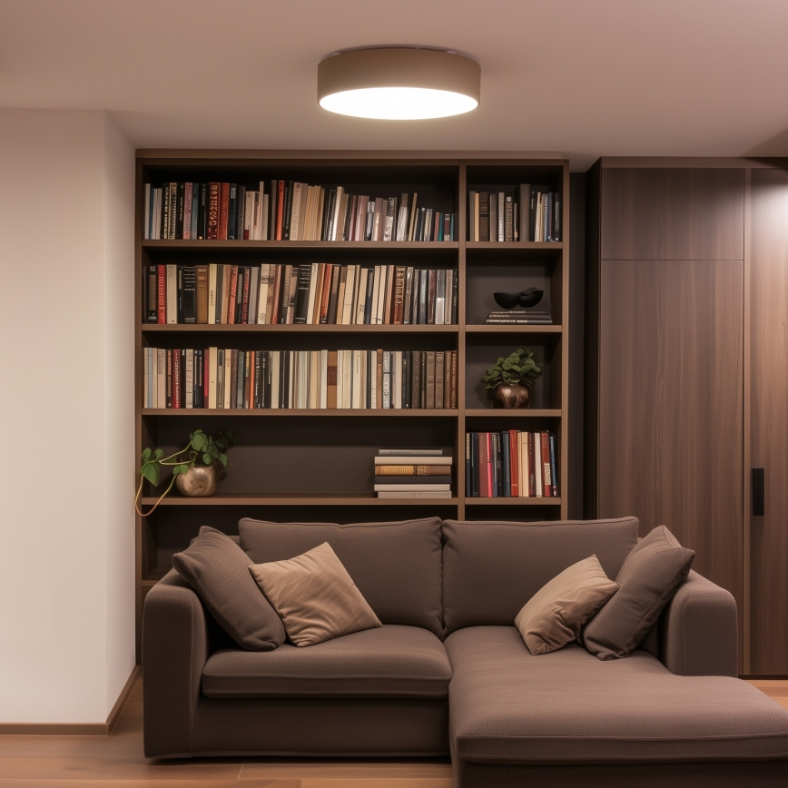 BRILAGI - Luminária de teto POOL 4xE27/15W/230V diâmetro 50 cm IP54 bege