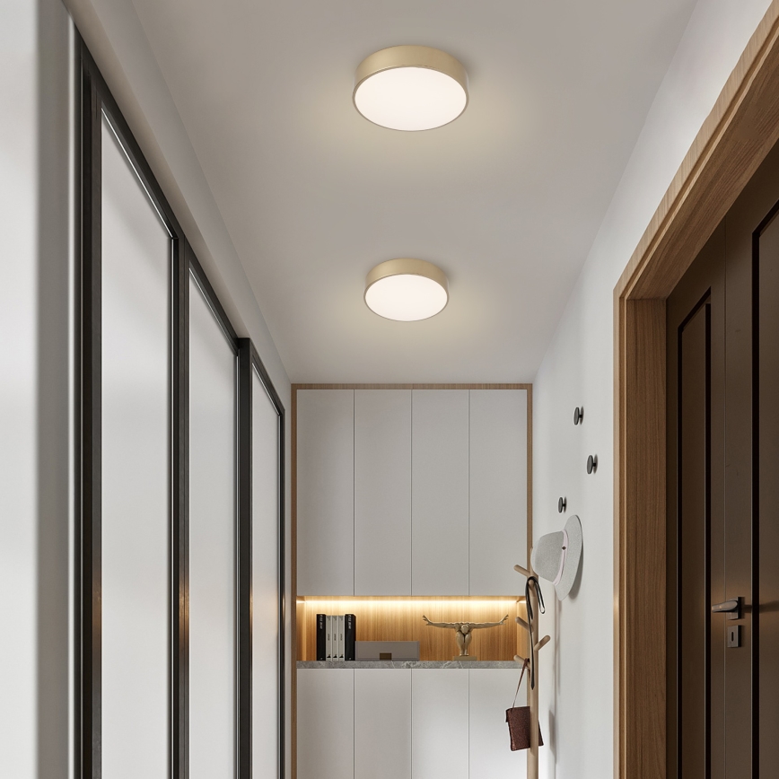 BRILAGI - Luminária de teto POOL LED/24W/230V 3000/4000/6000K Ø 20 cm dourada