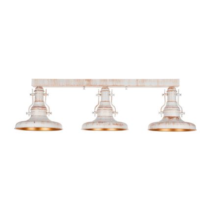 Brilagi - Luminária de teto PYRONIC 3xE27/40W/230V creme/pátina
