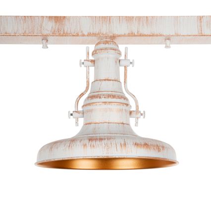 Brilagi - Luminária de teto PYRONIC 3xE27/40W/230V creme/pátina