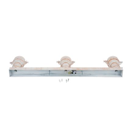 Brilagi - Luminária de teto PYRONIC 3xE27/40W/230V creme/pátina