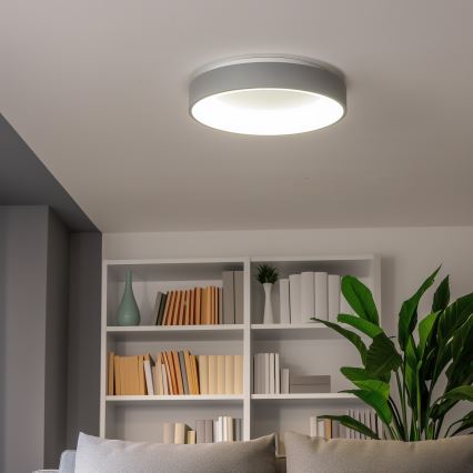 Brilagi - Candeeiro de tecto LED dimerizável FALCON LED/80W/230V 3000-6500K Ø 60 cm cinzento + controlo remoto