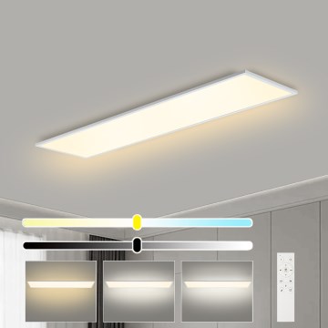 Brilagi - Luminária de teto regulável SLIMFRAME LED/58W/230V 120x30 cm 3000-6000K branca + comando remoto
