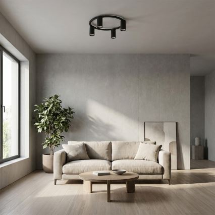 Brilagi - Luminária de teto SELE 4xGU10/30W/230V preta