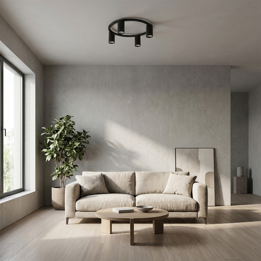 Brilagi - Luminária de teto SELE 4xGU10/30W/230V preta