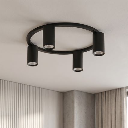 Brilagi - Luminária de teto SELE 4xGU10/30W/230V preta