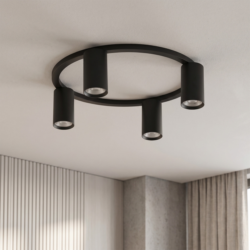 Brilagi - Luminária de teto SELE 4xGU10/30W/230V preta