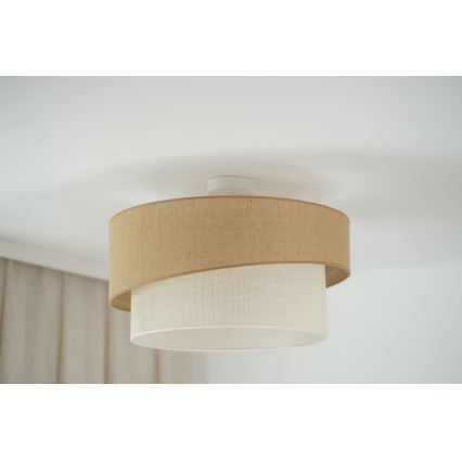 Brilagi - Plafon SHINE 1xE27/15W/230V diâmetro 50 cm bege/creme