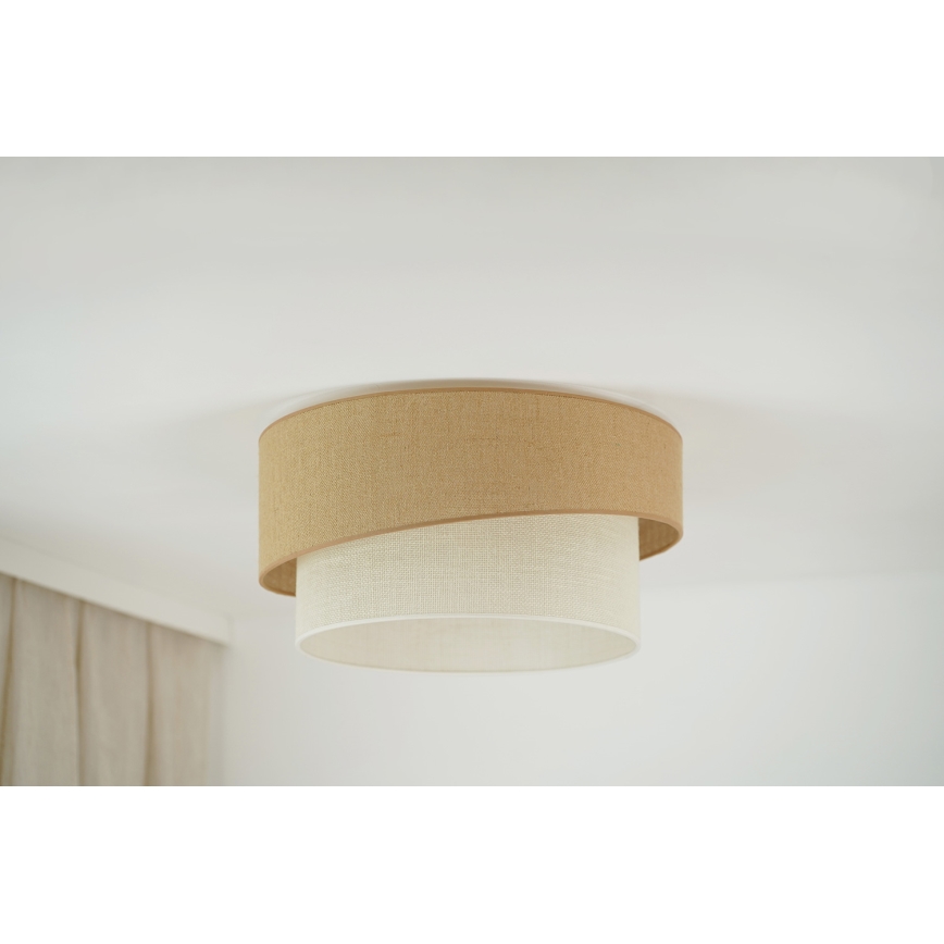 Brilagi - Luminária de teto SHINE 1xE27/15W/230V diâmetro 50 cm bege/creme