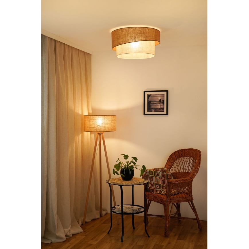 Brilagi - Luminária de teto SHINE 1xE27/15W/230V diâmetro 50 cm bege/creme