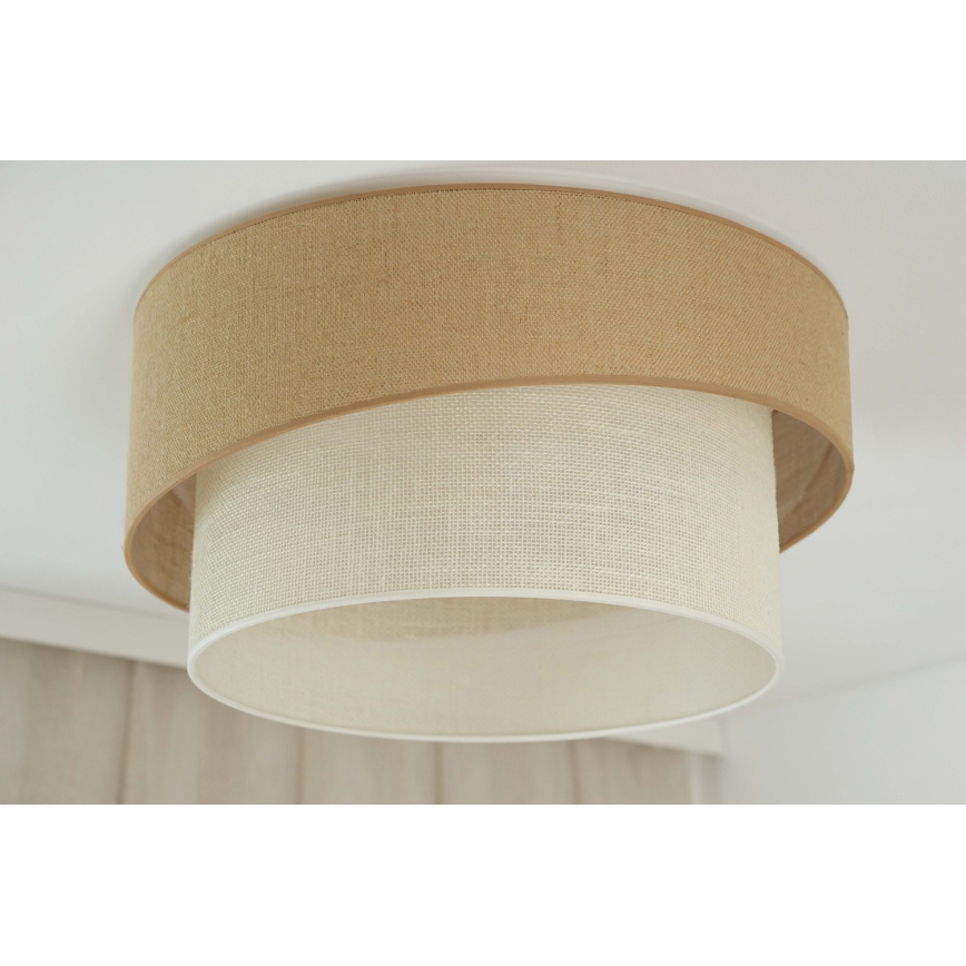 Brilagi - Luminária de teto SHINE 1xE27/15W/230V diâmetro 50 cm bege/creme