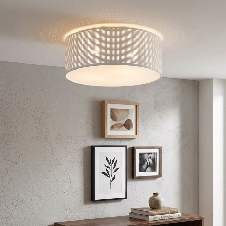Brilagi - Luminária de teto SIRIJA MODERN 2xE27/60W/230V Ø 35 cm branca