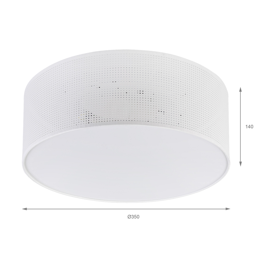 Brilagi - Luminária de teto SIRIJA MODERN 2xE27/60W/230V Ø 35 cm branca