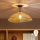 Brilagi - Luminária de teto sobreposta LED CERIA BOHO 1xE27/60W/230V Ø 50 cm preto/castanho