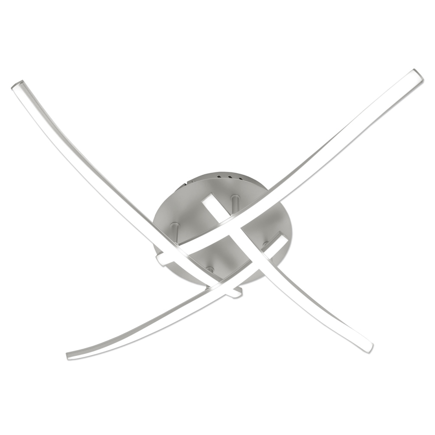 Brilagi - Candeeiro de teto STRIPES LED/32W/230V 60x60 cm prateado