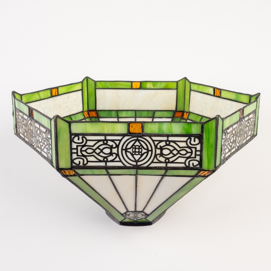 BRILAGI - Luminária de teto Tiffany com vitral EMERALD 2xE27/60W/230V Ø 40 cm