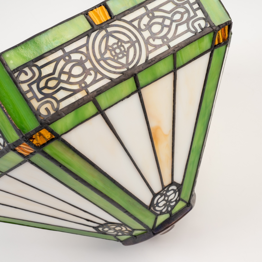 BRILAGI - Luminária de teto Tiffany com vitral EMERALD 2xE27/60W/230V Ø 40 cm