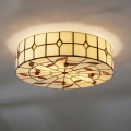BRILAGI - Luminária de teto Tiffany em vitral FOLIA 2xE27/60W/230V Ø 40 cm