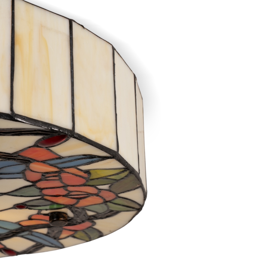Brilagi - Luminária de teto Tiffany em vitral JUNGLE 3xE27/60W/230V Ø 40 cm