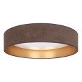 Brilagi - Luminária de teto VELVET VARI LED/24W/230V 3000/4000/6500K diâmetro 45 cm castanho/dourado