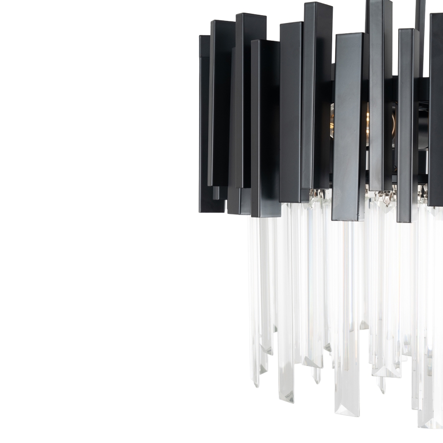 BRILAGI - Luminária de teto VERVE 4xE14/40W/230V, diâmetro 40 cm, preta