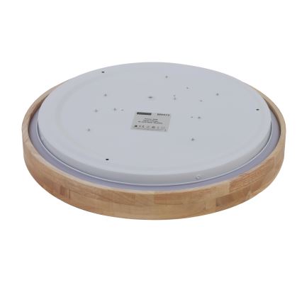 Brilagi - Candeeiro de tecto WOODROUND LED/40W/230V 3000/4000/6000K Ø 60 cm madeira IRC 90