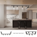 BRILAGI - Luminária de trilho HUSKY com 8 focos GU10/10W/230V 300 cm preta