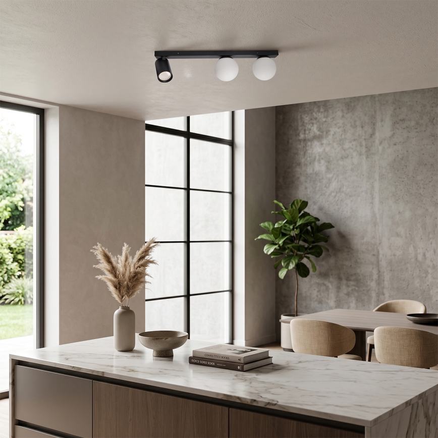Brilagi - Luminária direcional SELE BALL 1xGU10/30W/230V + 2xG9/10W preta