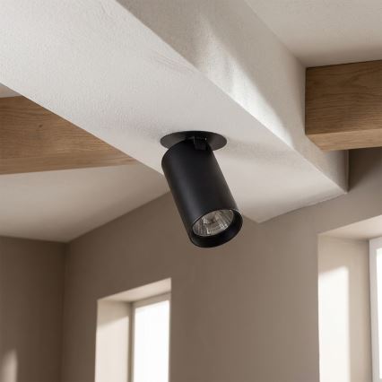 Brilagi - Luminária embutida de teto SELE 1xGU10/30W/230V preta