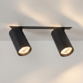 Brilagi - Luminária embutida para teto SELE 2xGU10/30W/230V preta