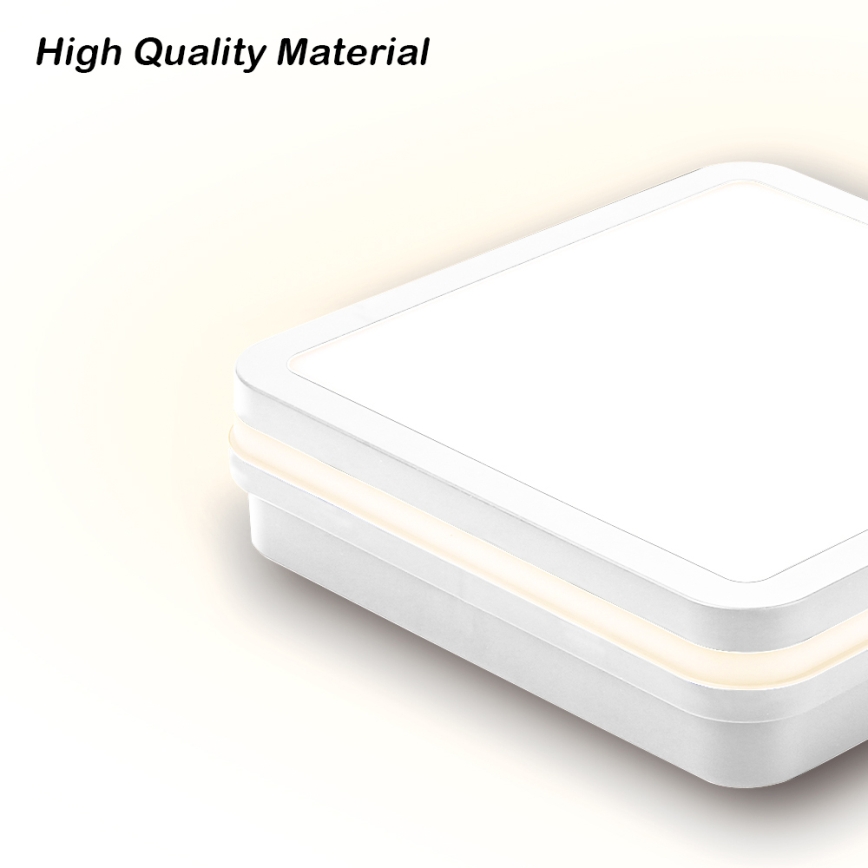 Brilagi - Luminária exterior BENE LED/18W/230V 22x22 cm branca IP54