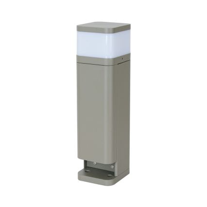 BRILAGI - Luminária exterior com 2 tomadas SCHUKO PILLAR 1xG9/11W/230V IP44 cinzenta