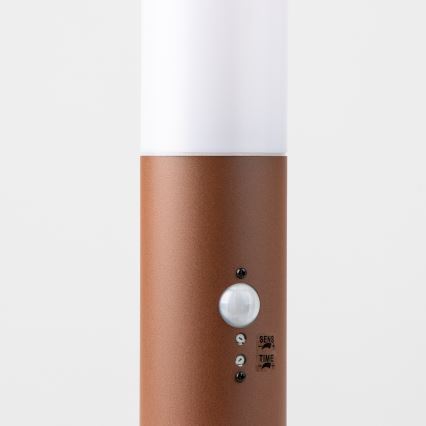 Brilagi - Luminária exterior com sensor de movimento NOVA 1xE27/15W/230V 40 cm IP44 castanha