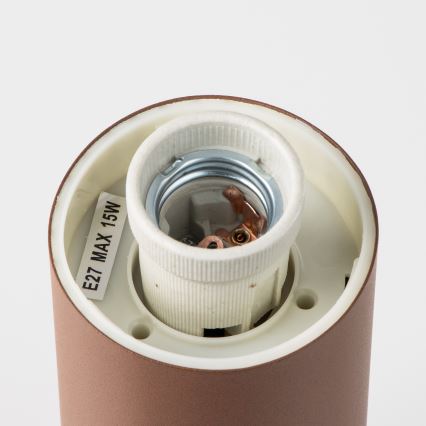Brilagi - Luminária exterior com sensor de movimento NOVA 1xE27/15W/230V 40 cm IP44 castanha