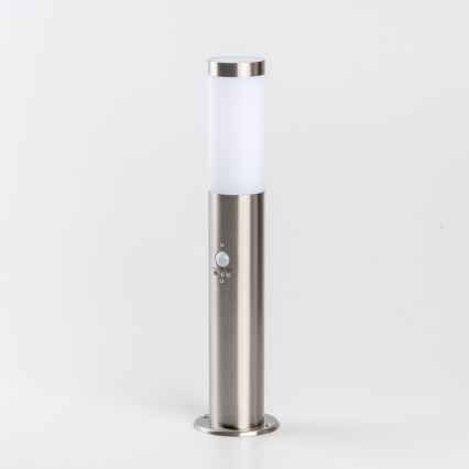 BRILAGI - Lâmpada exterior com sensor de movimento ELIA 1xE27/20W/230V IP44 50 cm acabamento cromado fosco