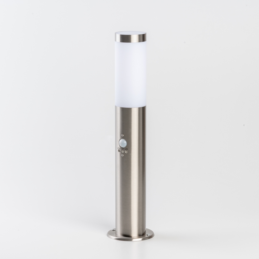 BRILAGI - Lâmpada exterior com sensor de movimento ELIA 1xE27/20W/230V IP44 50 cm acabamento cromado fosco