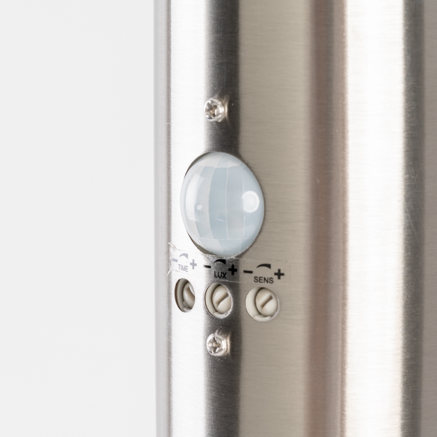 BRILAGI - Lâmpada exterior com sensor de movimento ELIA 1xE27/20W/230V IP44 50 cm acabamento cromado fosco
