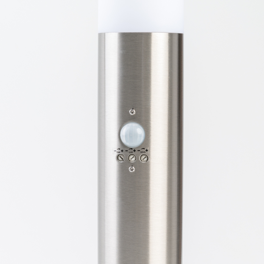 BRILAGI - Lâmpada exterior com sensor de movimento ELIA 1xE27/20W/230V IP44 50 cm acabamento cromado fosco
