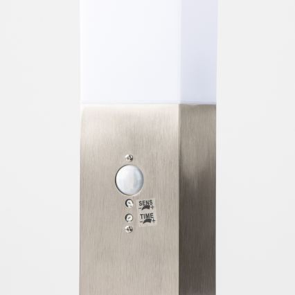 Brilagi - Luminária exterior com sensor NOVA 1xE27/15W/230V 40 cm IP44 cromo mate