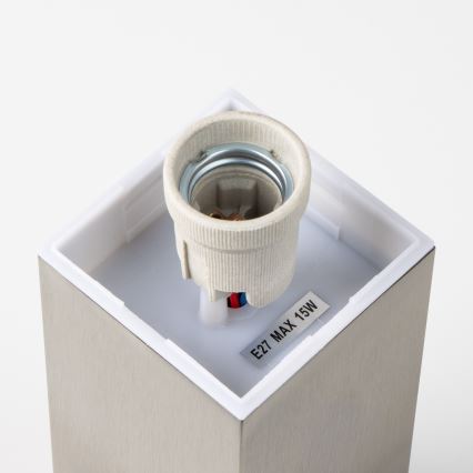 Brilagi - Luminária exterior com sensor NOVA 1xE27/15W/230V 40 cm IP44 cromo mate