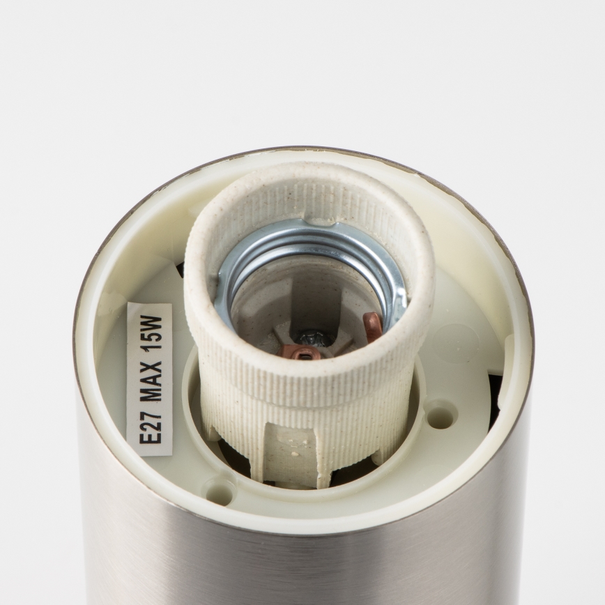 Brilagi - Luminária exterior com sensor NOVA 1xE27/15W/230V 40 cm IP44 em cromo mate