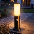 Brilagi - Luminária exterior com sensor NOVA 1xE27/15W/230V 40 cm IP44 preta