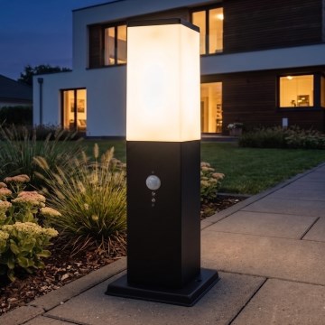 Brilagi - Luminária exterior com sensor NOVA 1xE27/15W/230V 40 cm IP44 preta