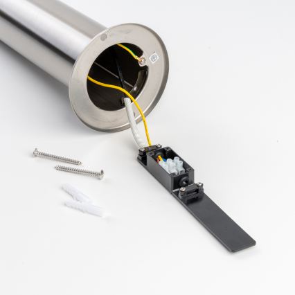BRILAGI - Luminária exterior ELIA 1xE27/20W/230V IP44 50 cm cromo fosco
