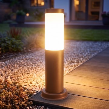 Brilagi - Luminária exterior NOVA 1xE27/15W/230V 40 cm IP44 castanha