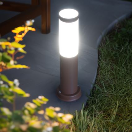Brilagi - Luminária exterior NOVA 1xE27/15W/230V 40 cm IP44 castanha