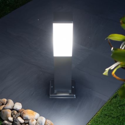 Brilagi - Luminária exterior NOVA 1xE27/15W/230V 40 cm IP44 cromado mate